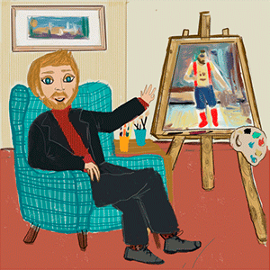 Orestes the painter-Ο Ορέστης και τα Χ(ρ)ώματα